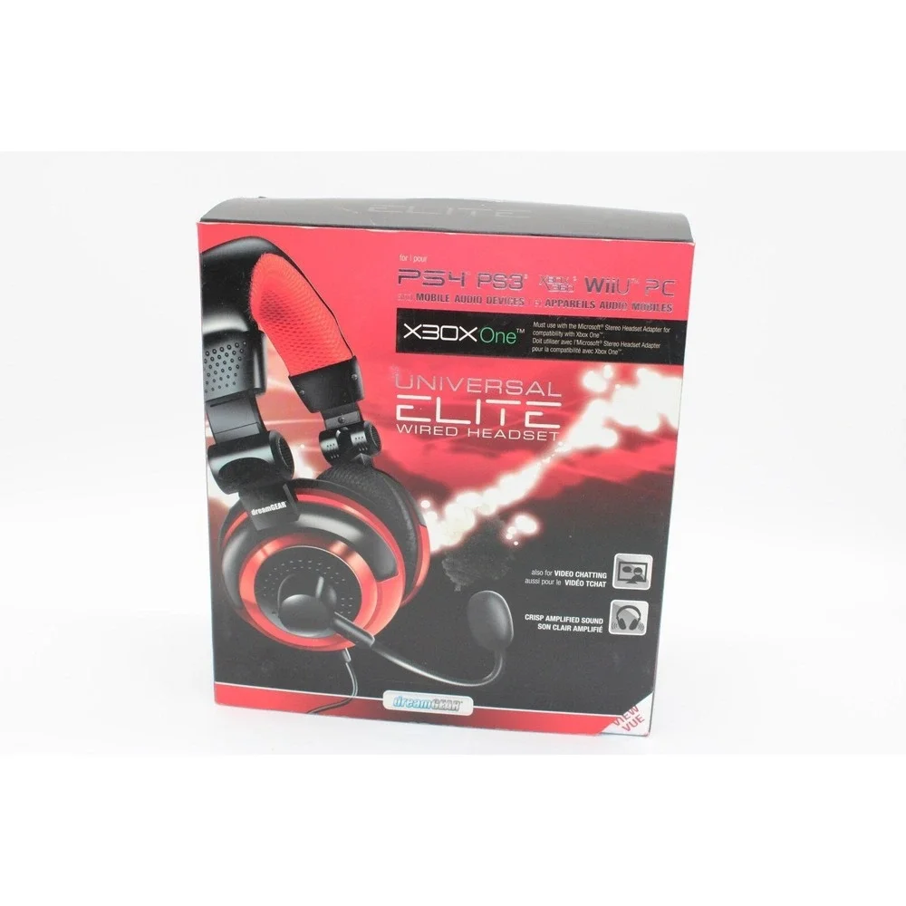 dreamGEAR‎ Universal Elite Wired Headset with Microphone for Xbox One - Red